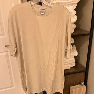 Alfani Men's Beige Short Sleeve Tee